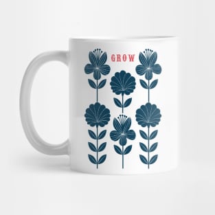 Grow Flowers dark blue Mug